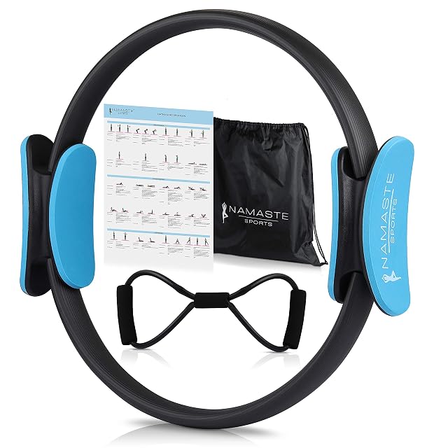 Anello pilates NAMASTE Sports con doppia impugnatura e un expander di resistenza