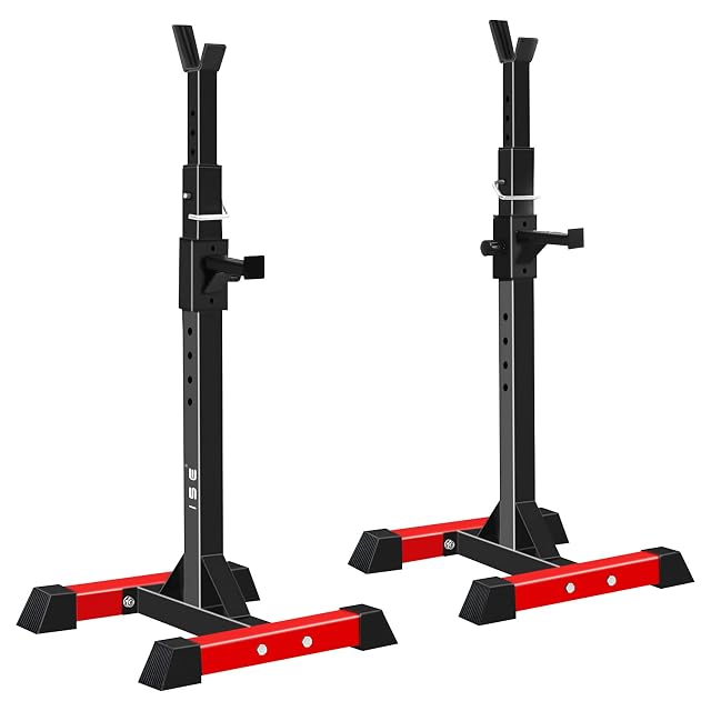 Rack per squat ISE SY-RK1001 con telaio ad asse centrale e doppi piedi a T