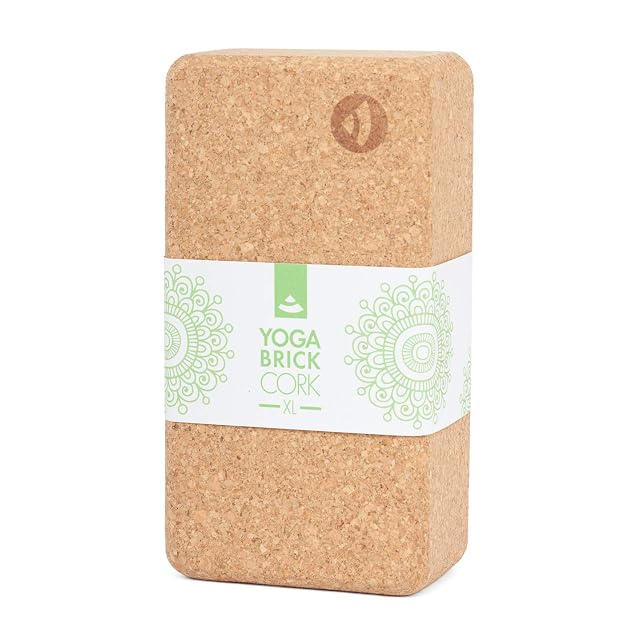 Blocco yoga Bodhi in sughero naturale con i bordi arrotondati